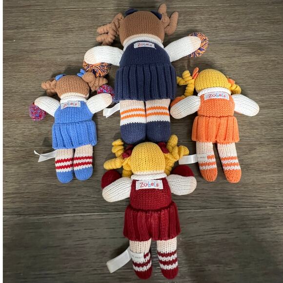 Zubels Knit Cheerleader Set of 4 - Picture 2 of 9